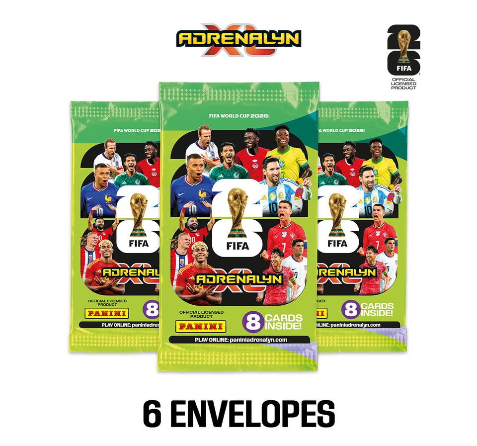 FIFA WORLD CUP 2026™ ADRENALYN XL™ - Kit com 6 Envelopes